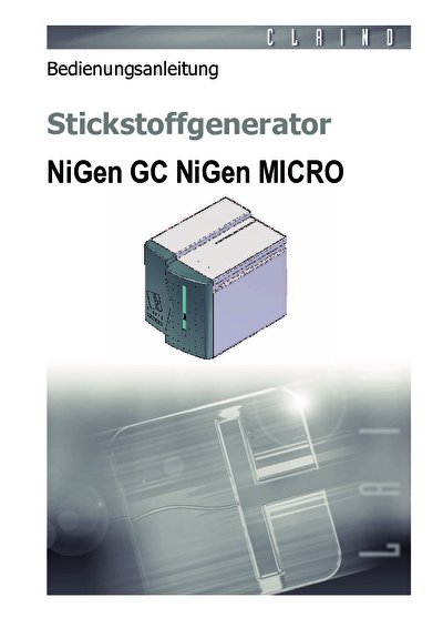 User Manual NIGEN GC/HC